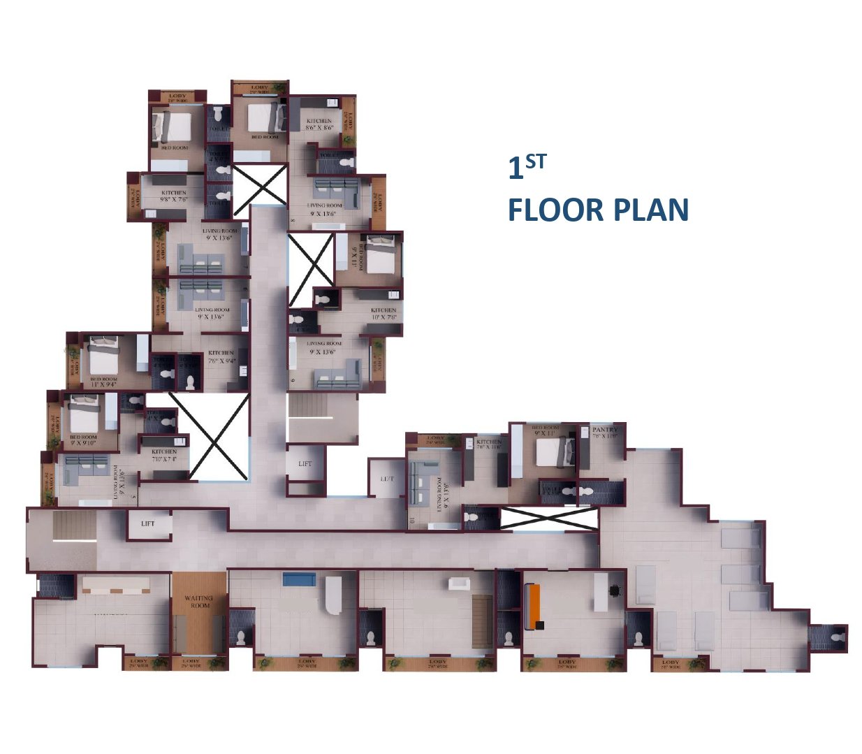 Tower M floor plan